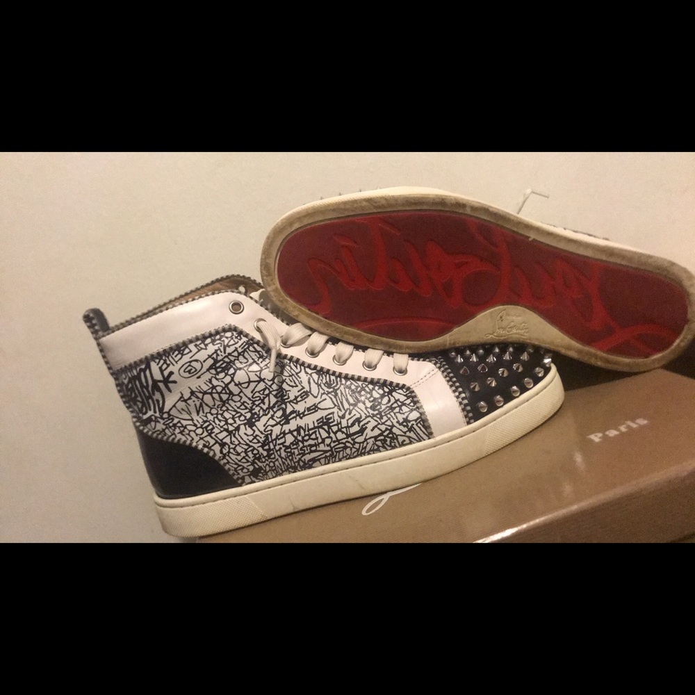 Christian louboutin red bottom sneakers